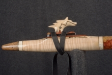 Dream Amboyna Burl Native American Flute, Minor, Mid A-4, #S4B (10)